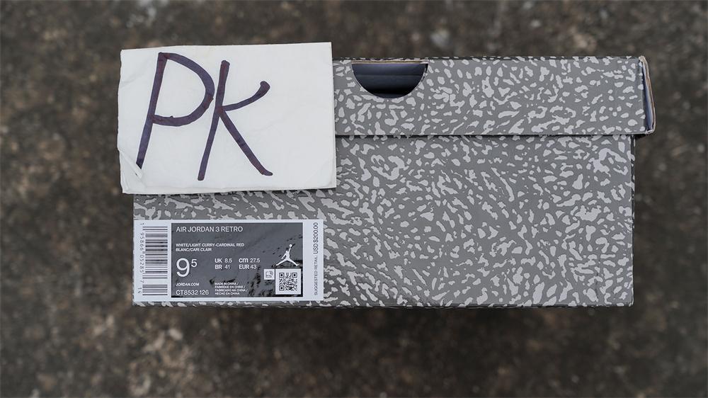 Pk God air jordan 3 retro Cardinal Red retail materials ready to ship